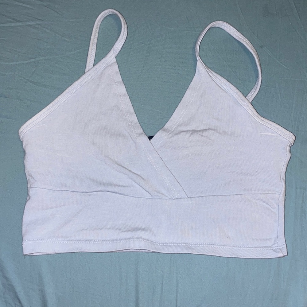 Light blue cross tank top